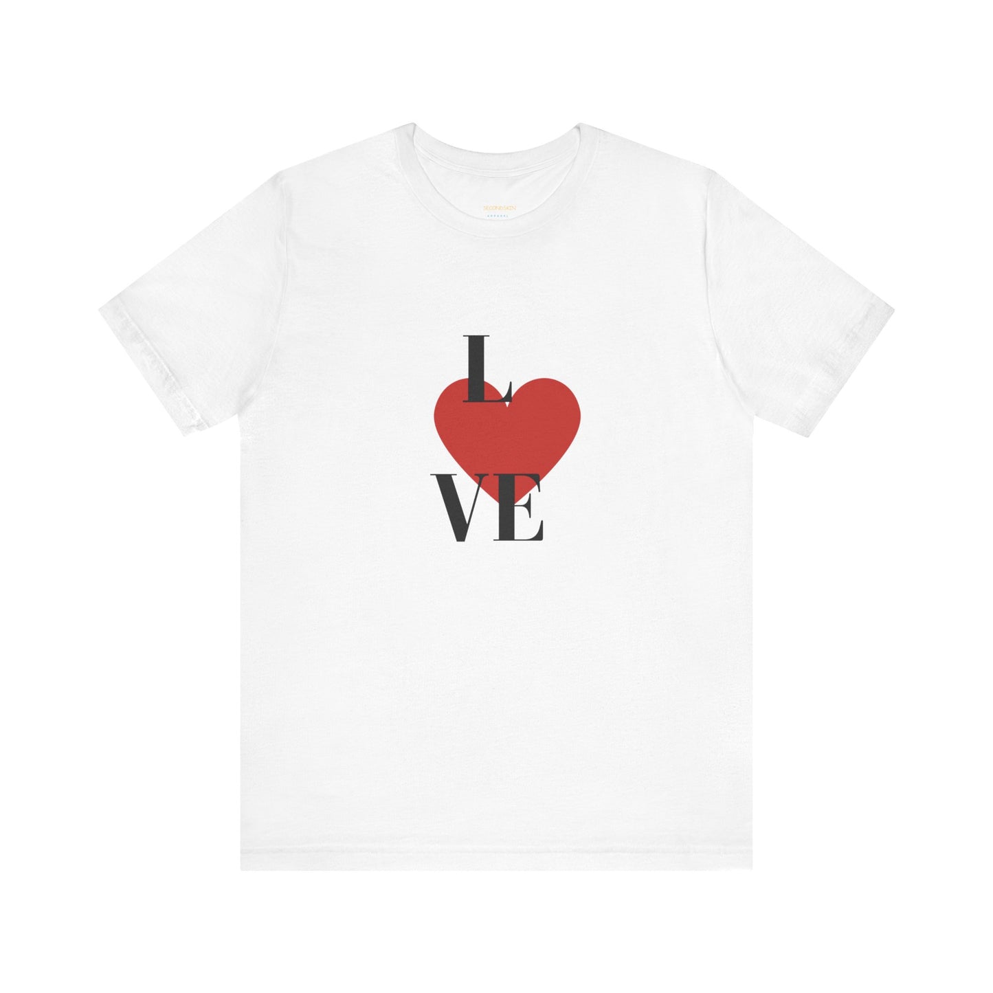 White Cotton Unisex Jersey Short Sleeve  Tee