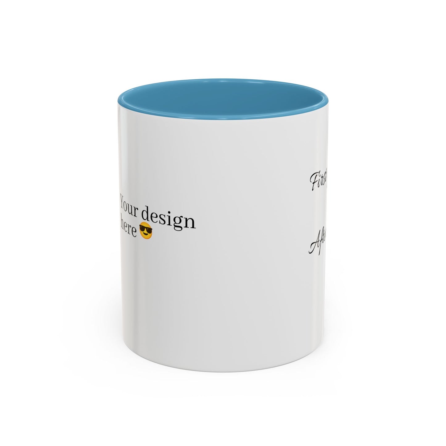 Inspirierende Akzent-Kaffeetasse - 'Zuerst du... Nach dem Kaffee' - Perfekt für Kaffeeliebhaber und tägliche Motivation