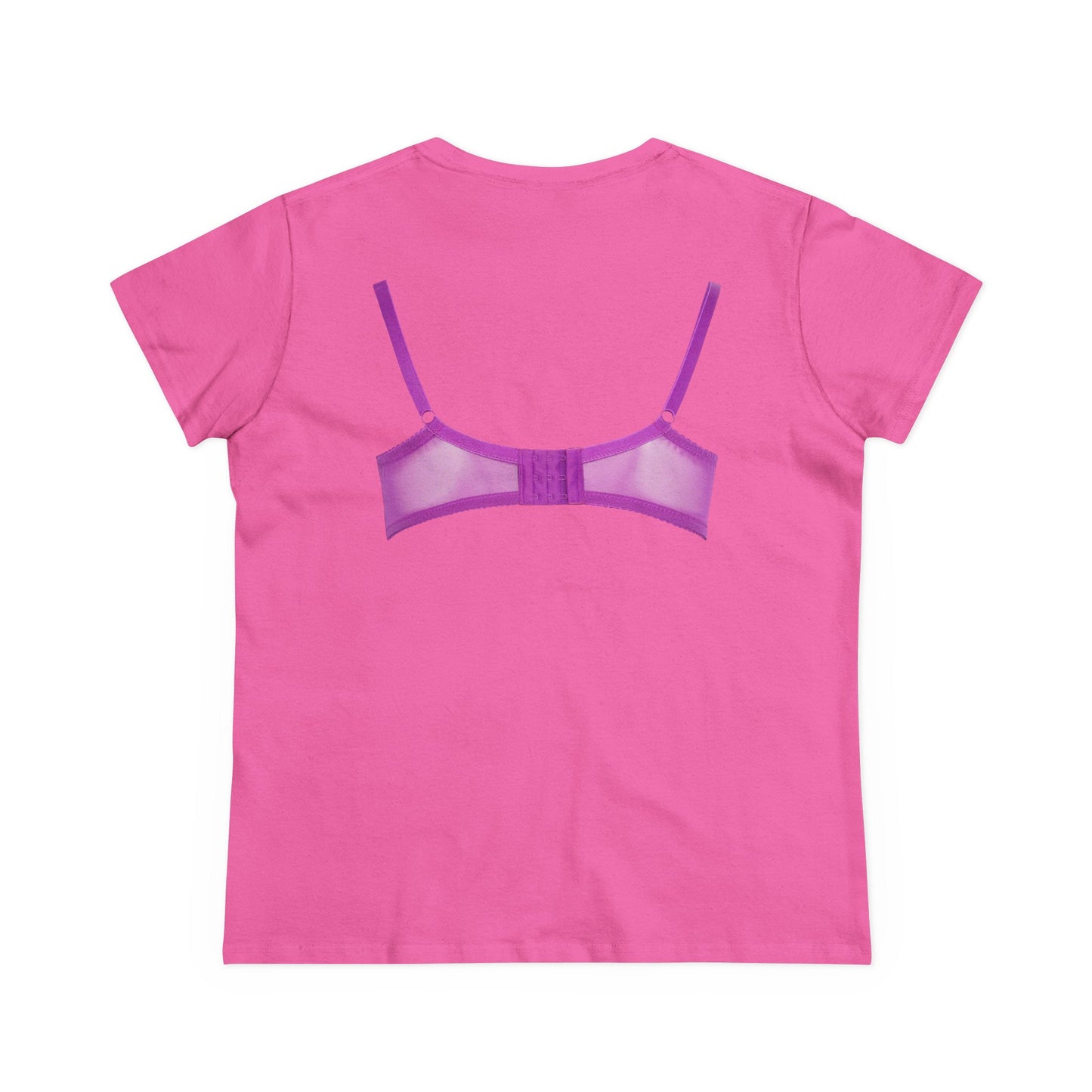Damen-BH-T-Shirt aus mittelschwerer Baumwolle