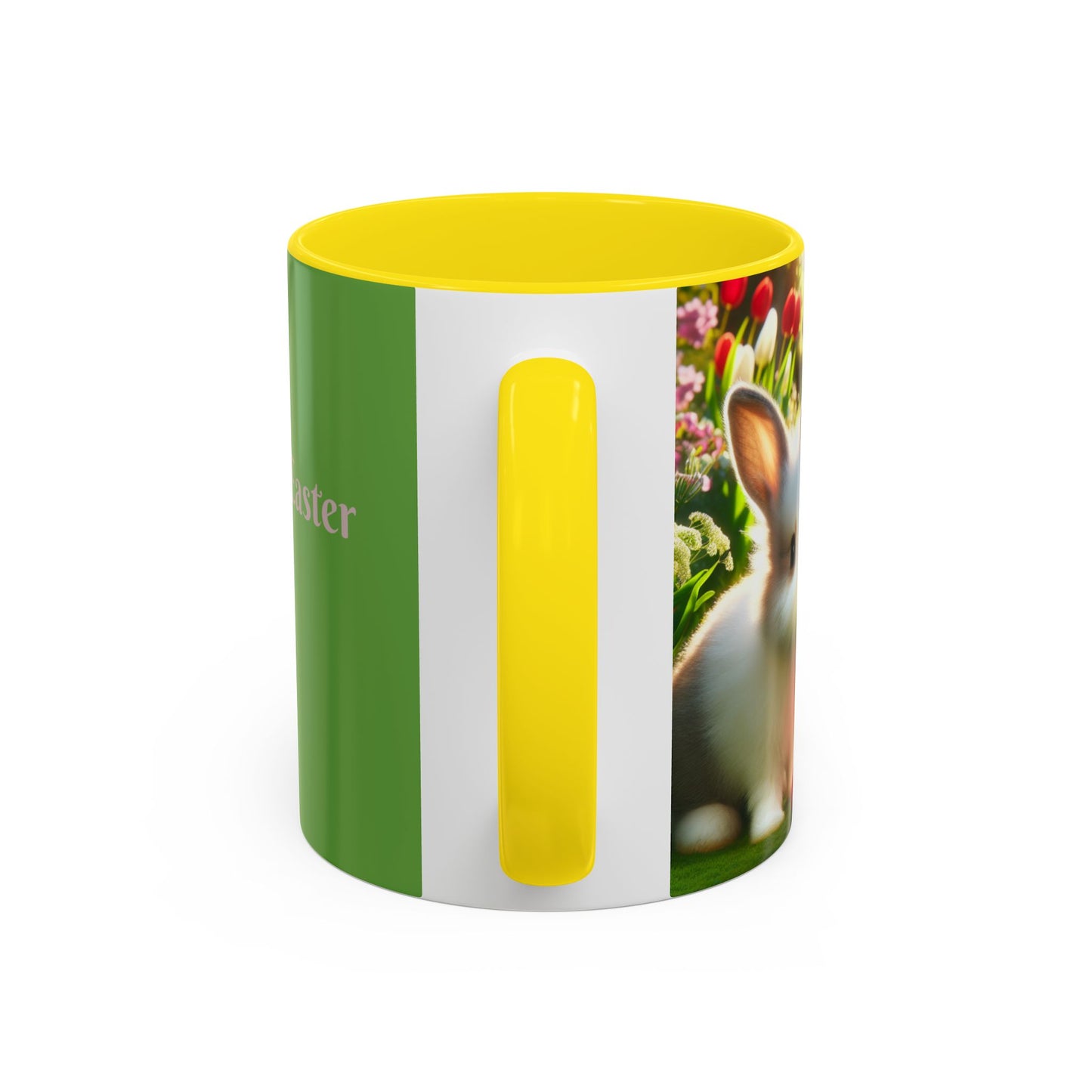 Happy Easter Accent Coffee Mug - 11 & 15oz - Perfect for Spring Celebrations