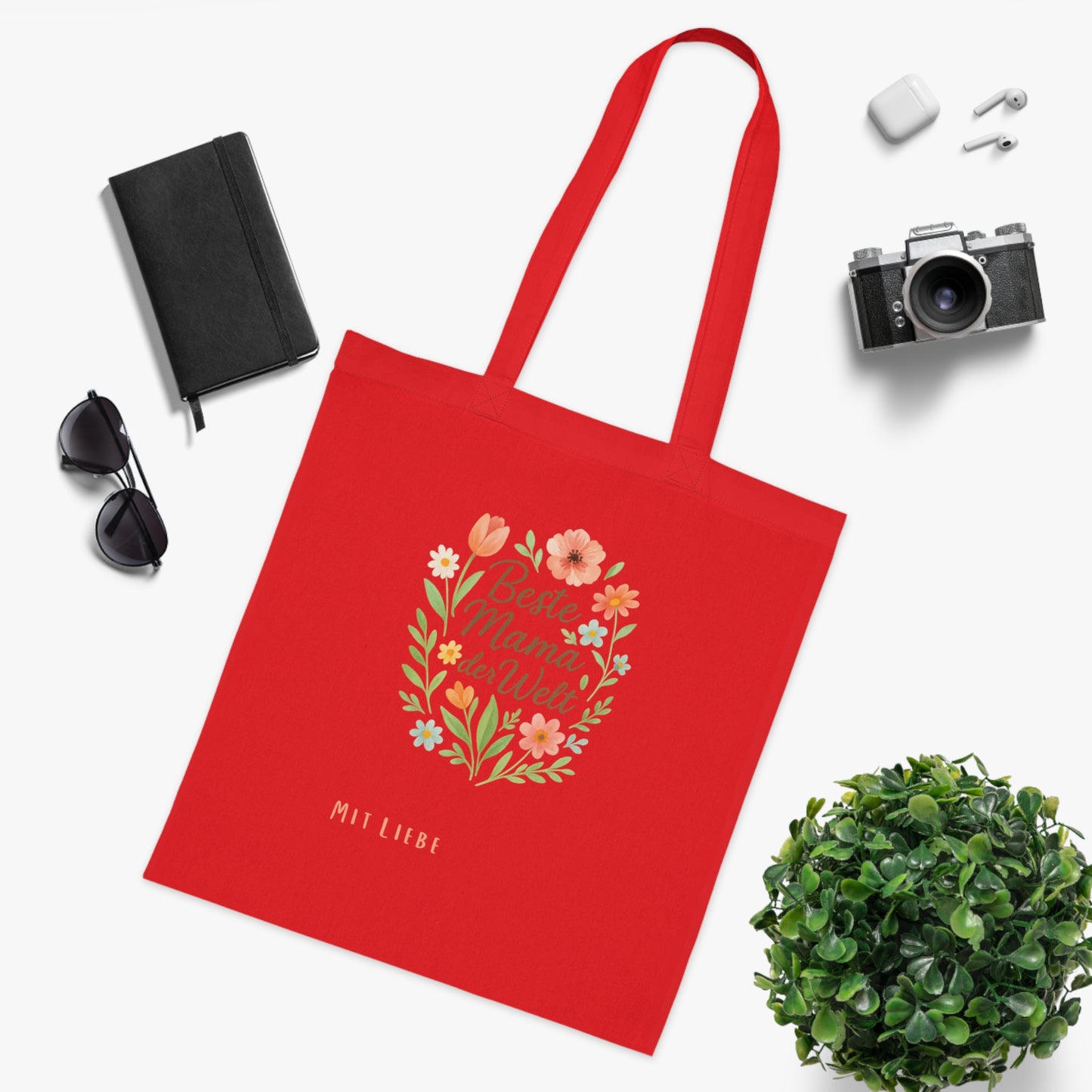 Personalized Mother's Day Cotton Tote Muttertag
