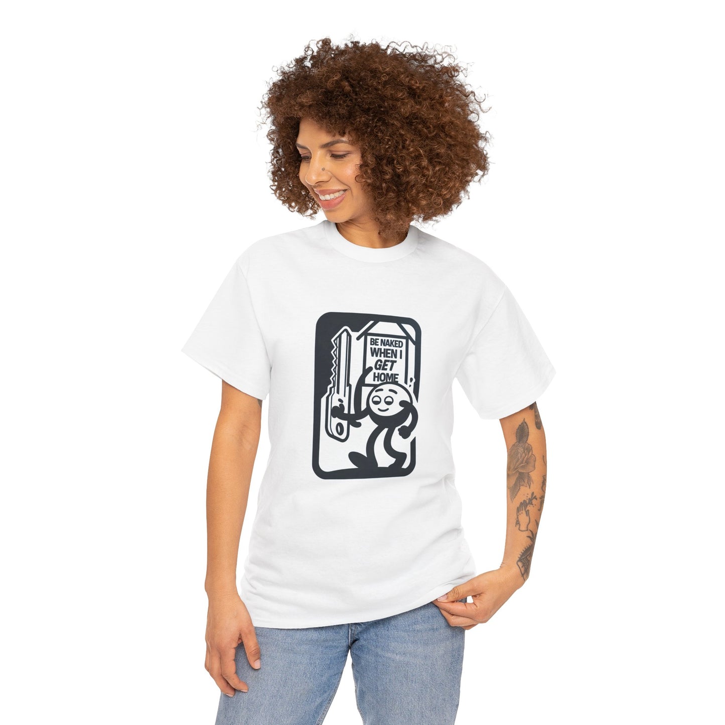 Funny Black Organic Cotton Tee