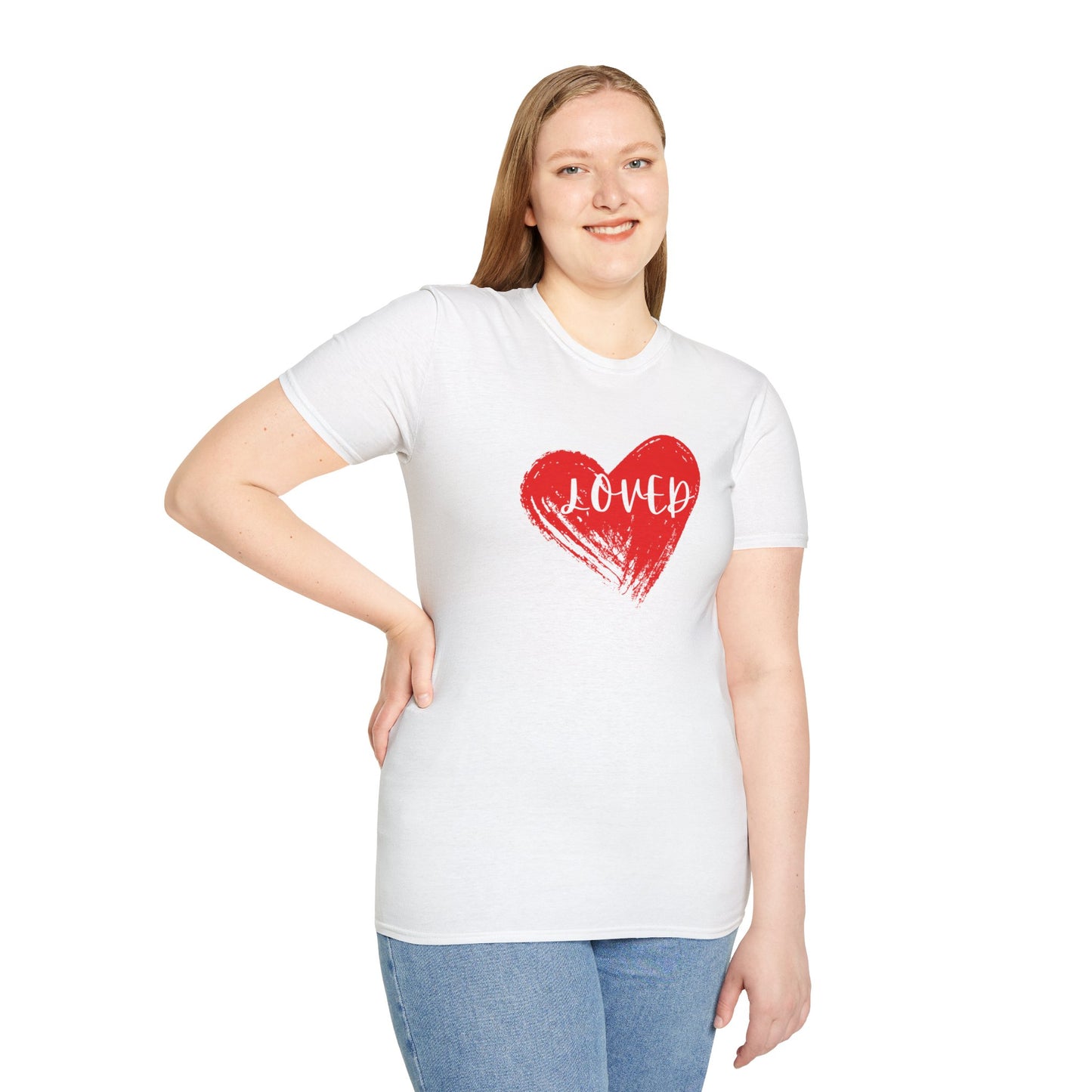 Camiseta unisex blanca Softstyle para hombre y mujer talla M 