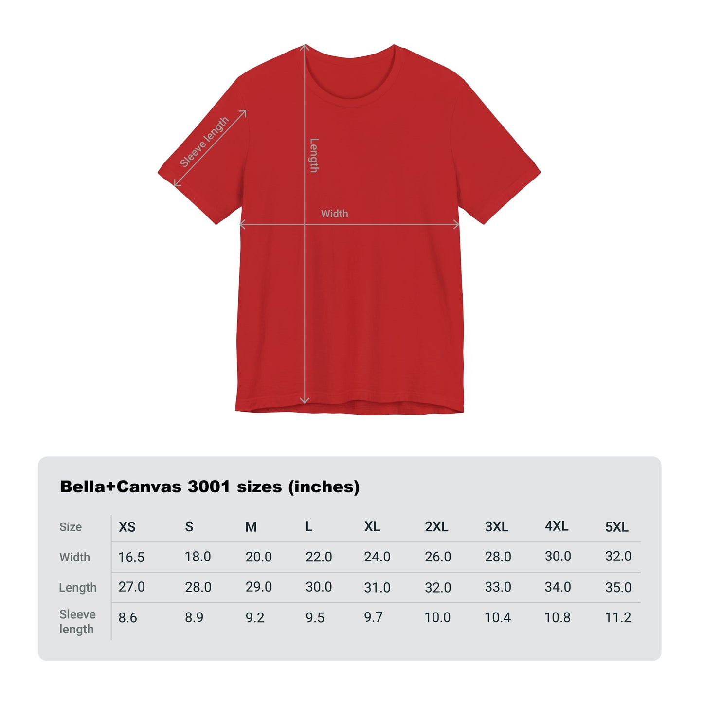Red Unisex Jersey Short Sleeve Love Tee