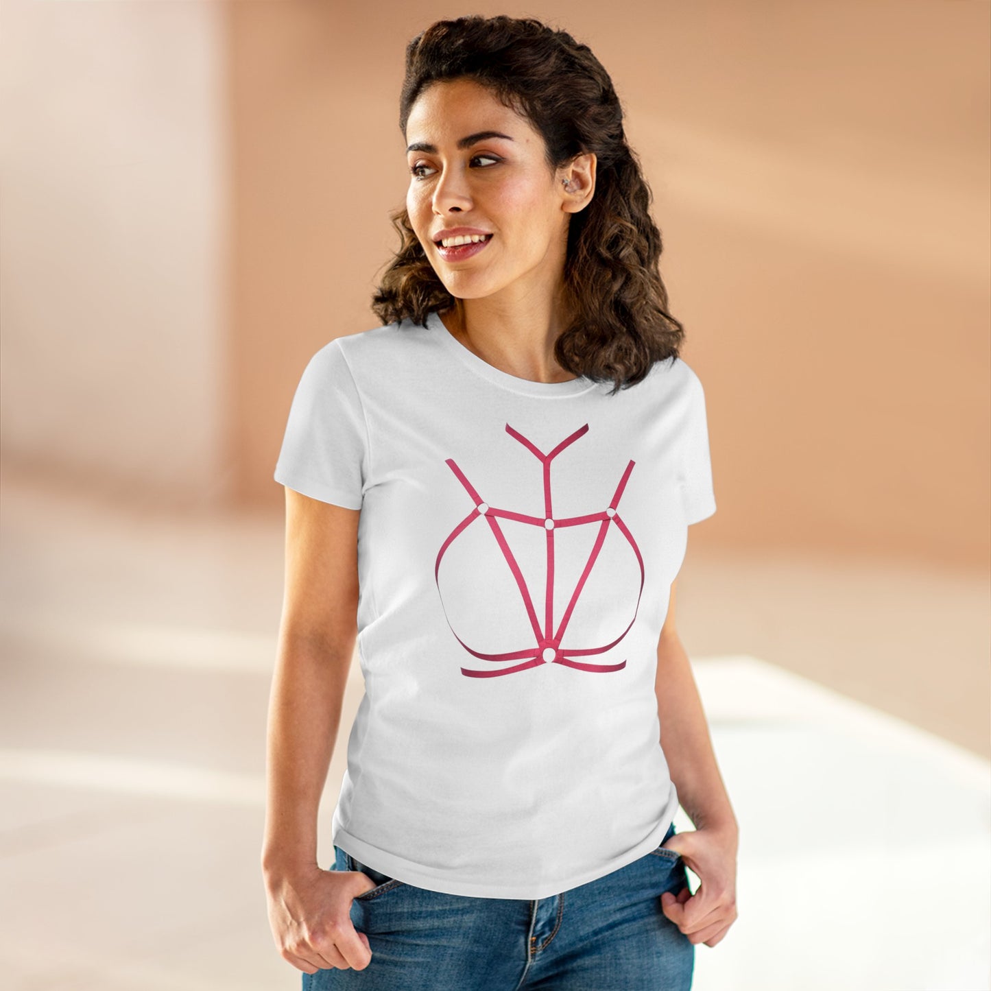Damen T-Shirt Lässiges Baumwoll-Tee