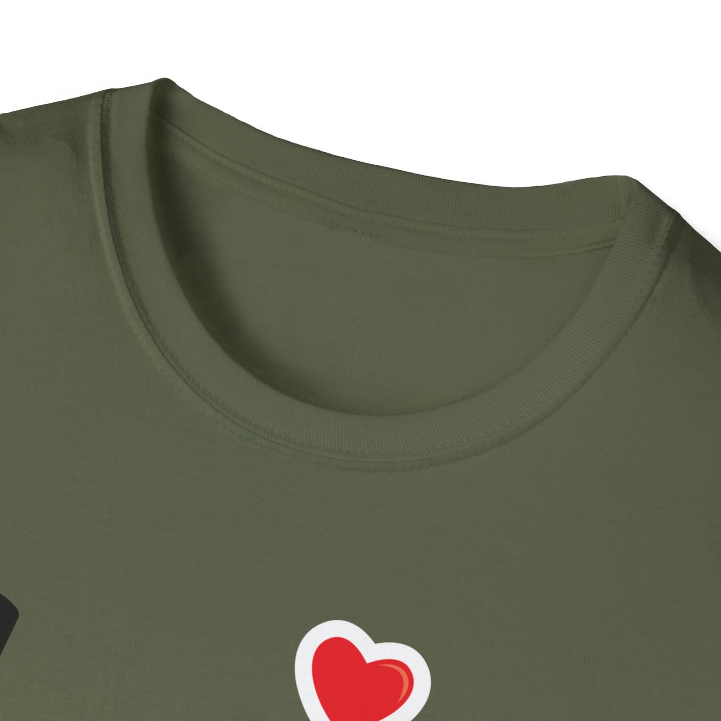 Weißes Unisex Softstyle Love T-Shirt