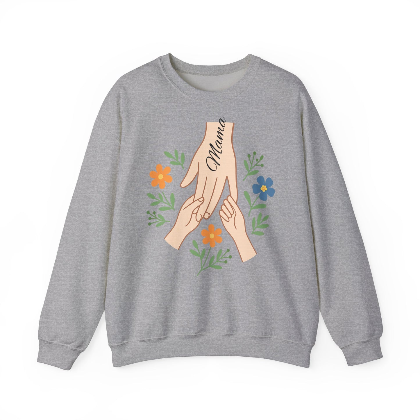 Personalized Mama Hands Crewneck Sweatshirt