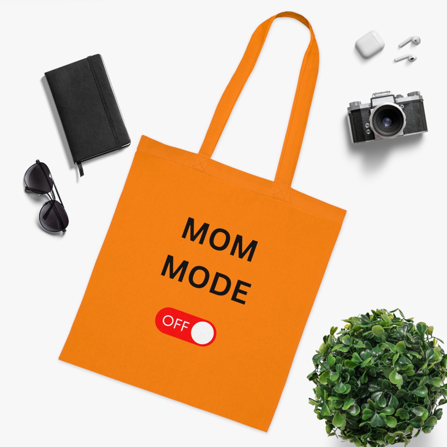 Mom Mode Off Cotton Tote Bag  gift for Mother’s Day Muttertag