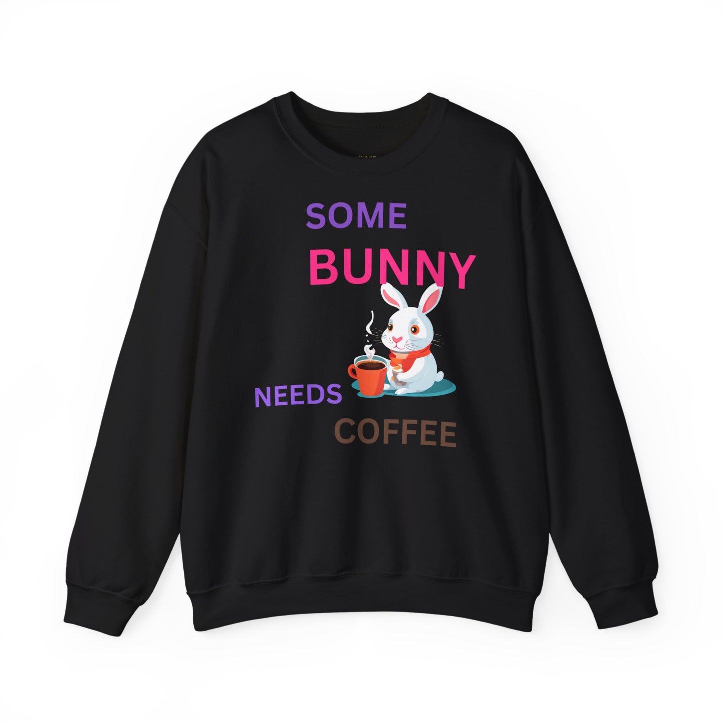 Cozy Bunny Coffee Sweatshirt - Unisex Heavy Blend™ Crewneck