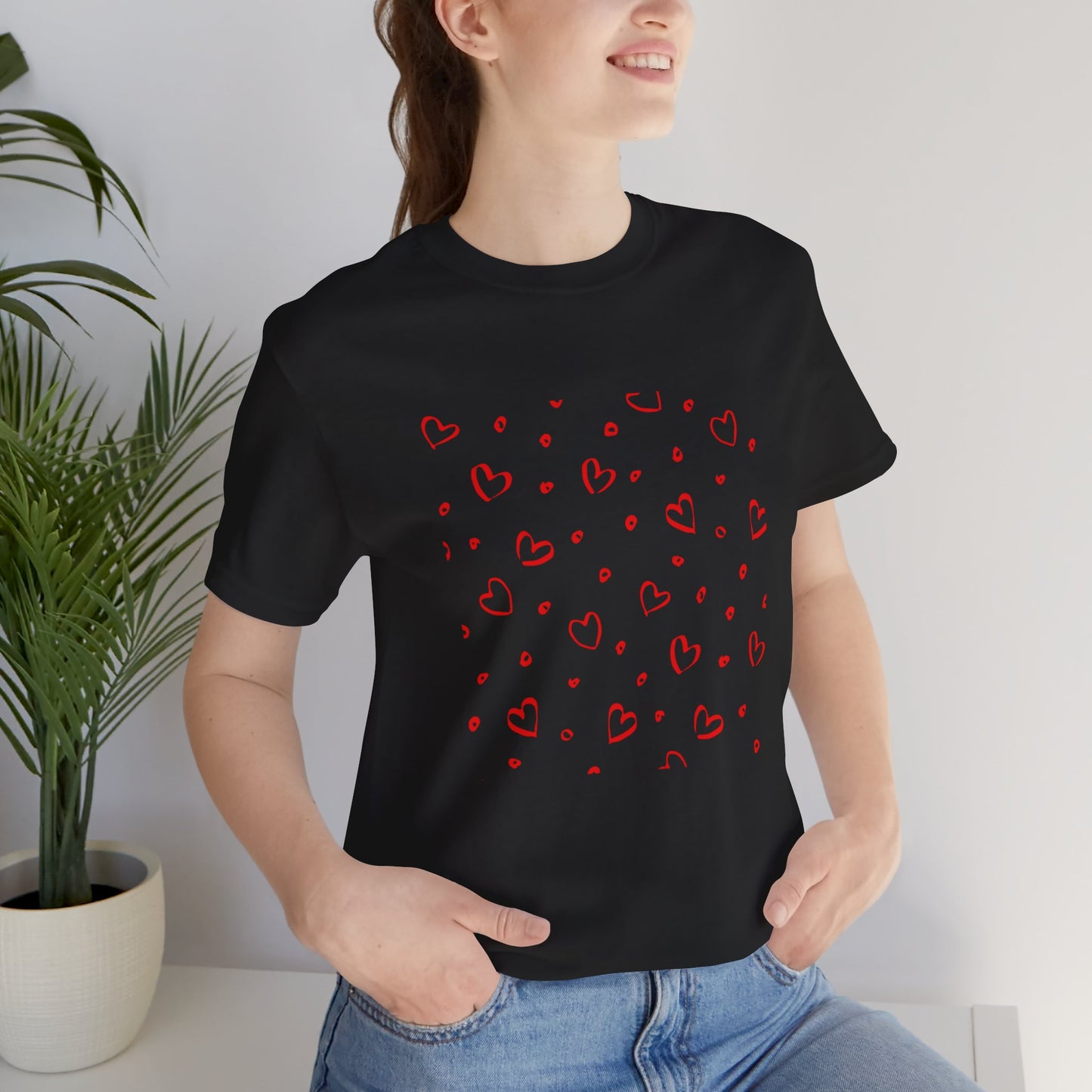 Camiseta de manga corta LoveTee Unisex Blanca