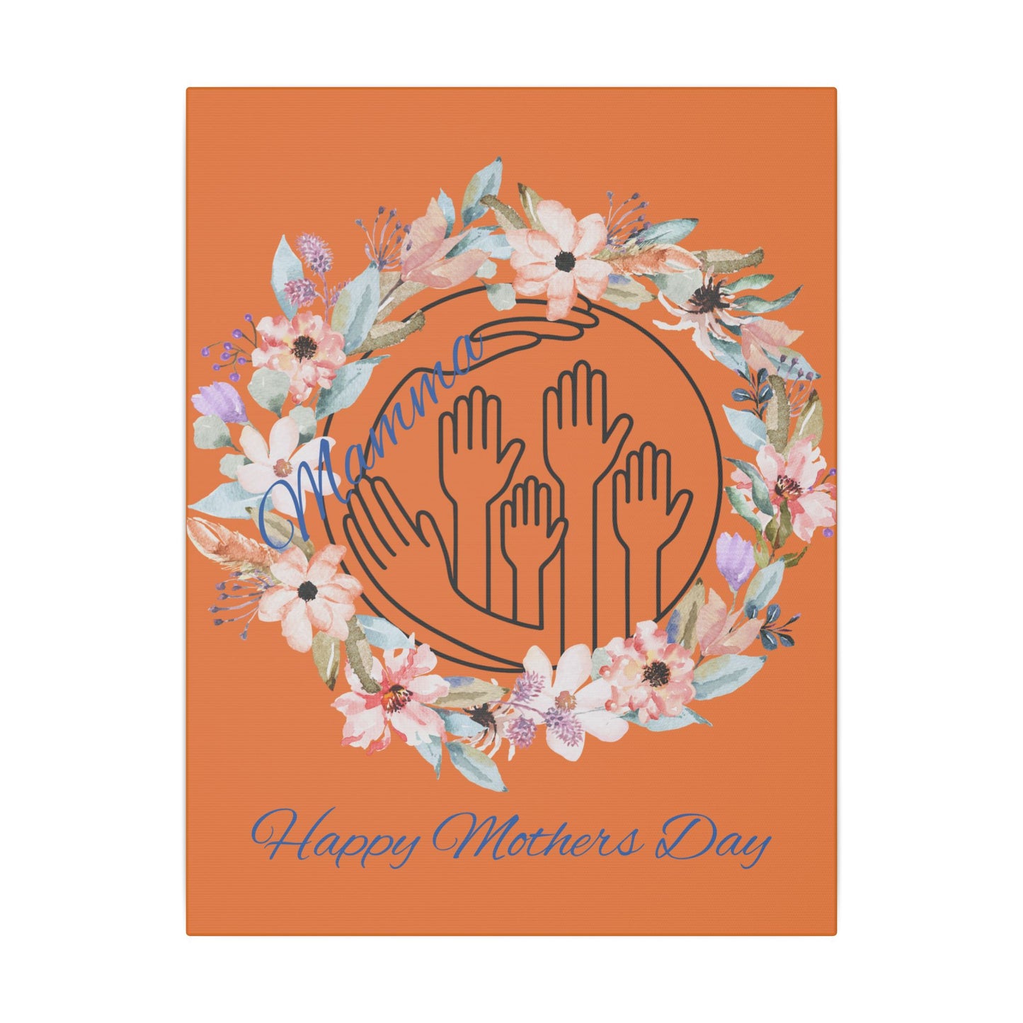 Canvas Wall Decor - Mother's Day Floral Giclée Print