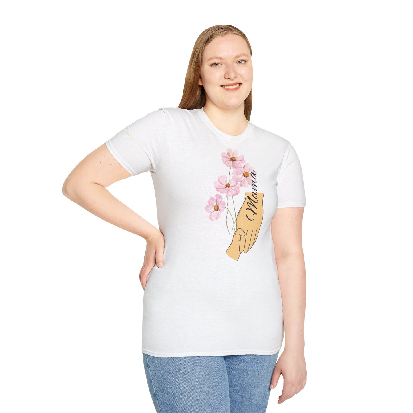 Floral Mama Shirt - Softstyle Unisex T-Shirt for Mother's Day