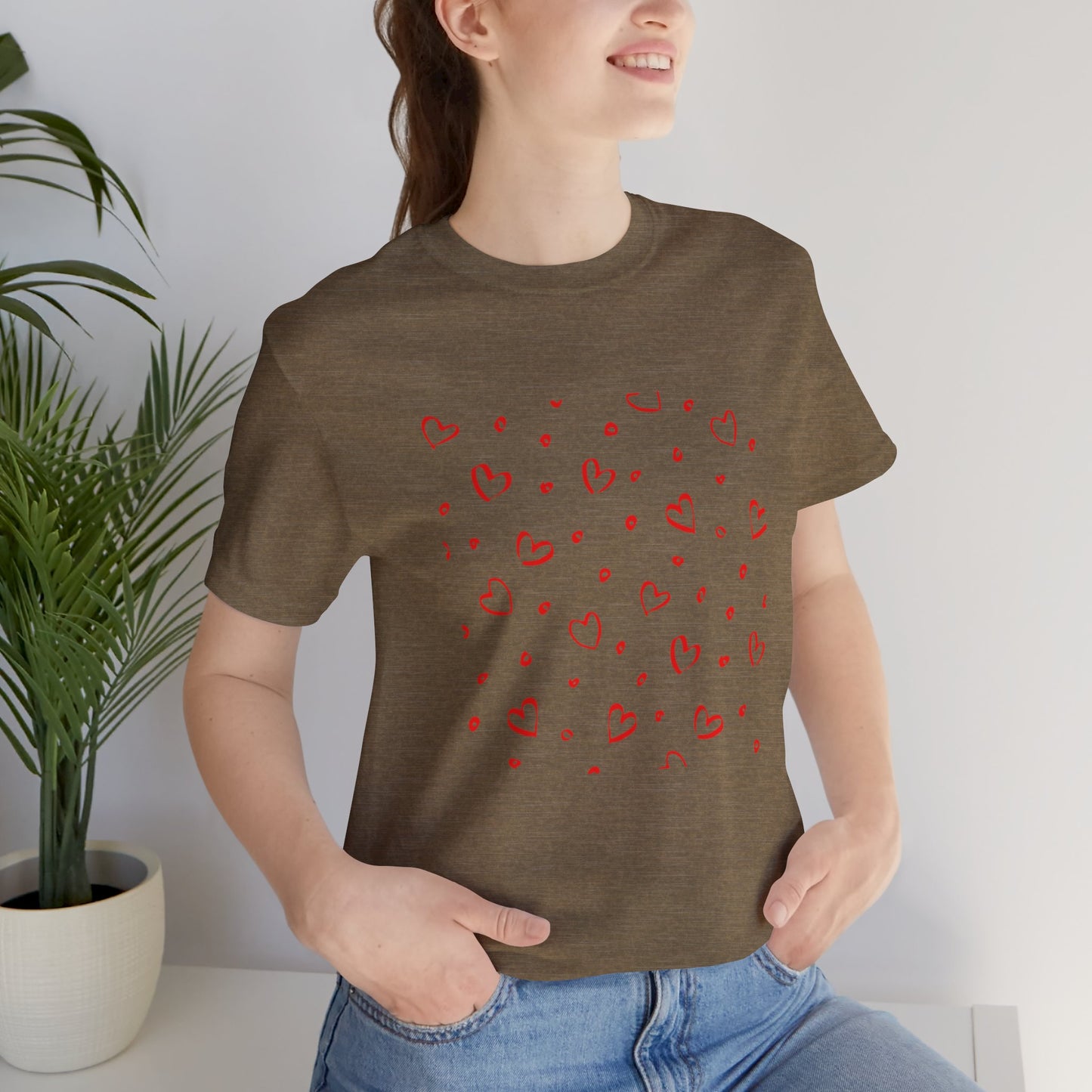 Camiseta de manga corta LoveTee Unisex Blanca