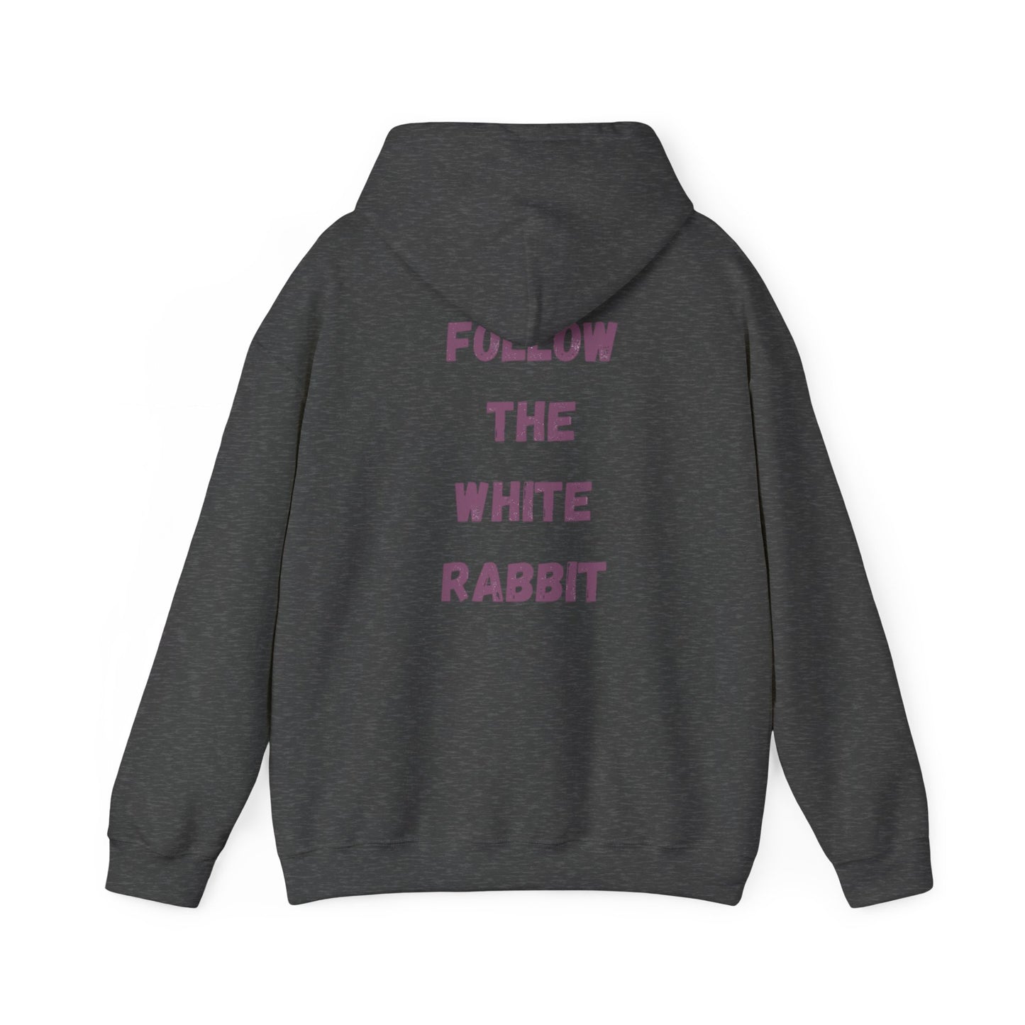 Folge dem weißen Hasen Unisex Heavy Blend Hoodie