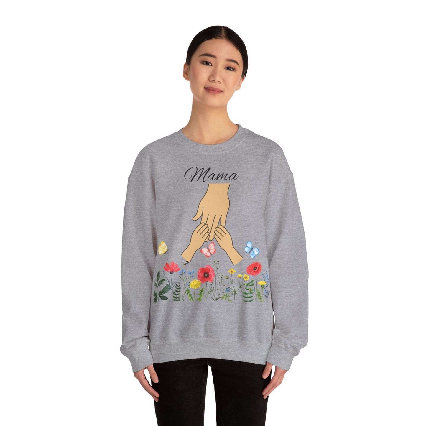 Floral Mama Crewneck Sweatshirt - Unisex Heavy Blend™