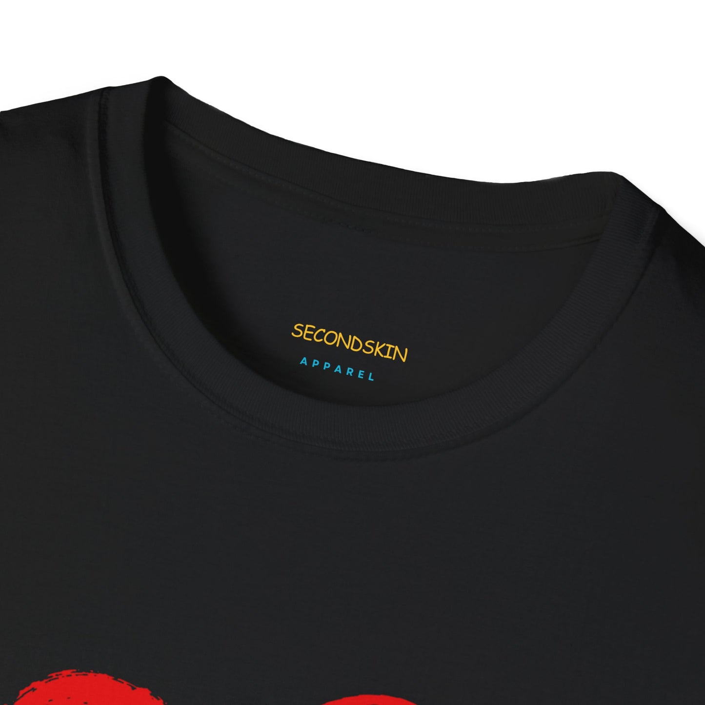 Black Unisex crew neck  Softstyle T-Shirt for couples man and woman