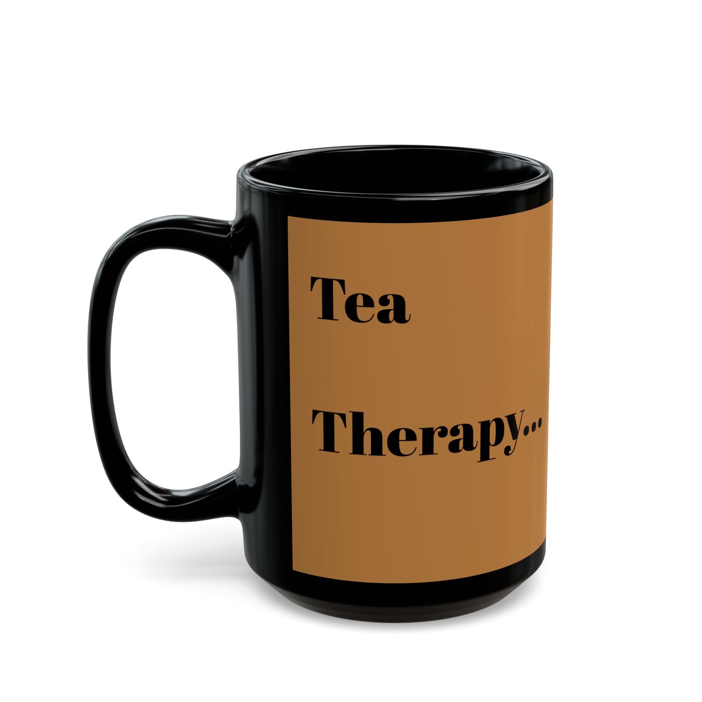 Brewed Therapy Mug - Cozy 11oz & 15oz Black tea Cup for Relaxation & Self-Care