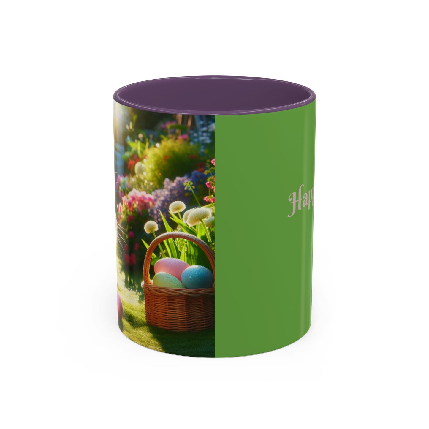 Happy Easter Accent Coffee Mug - 11 & 15oz - Perfect for Spring Celebrations