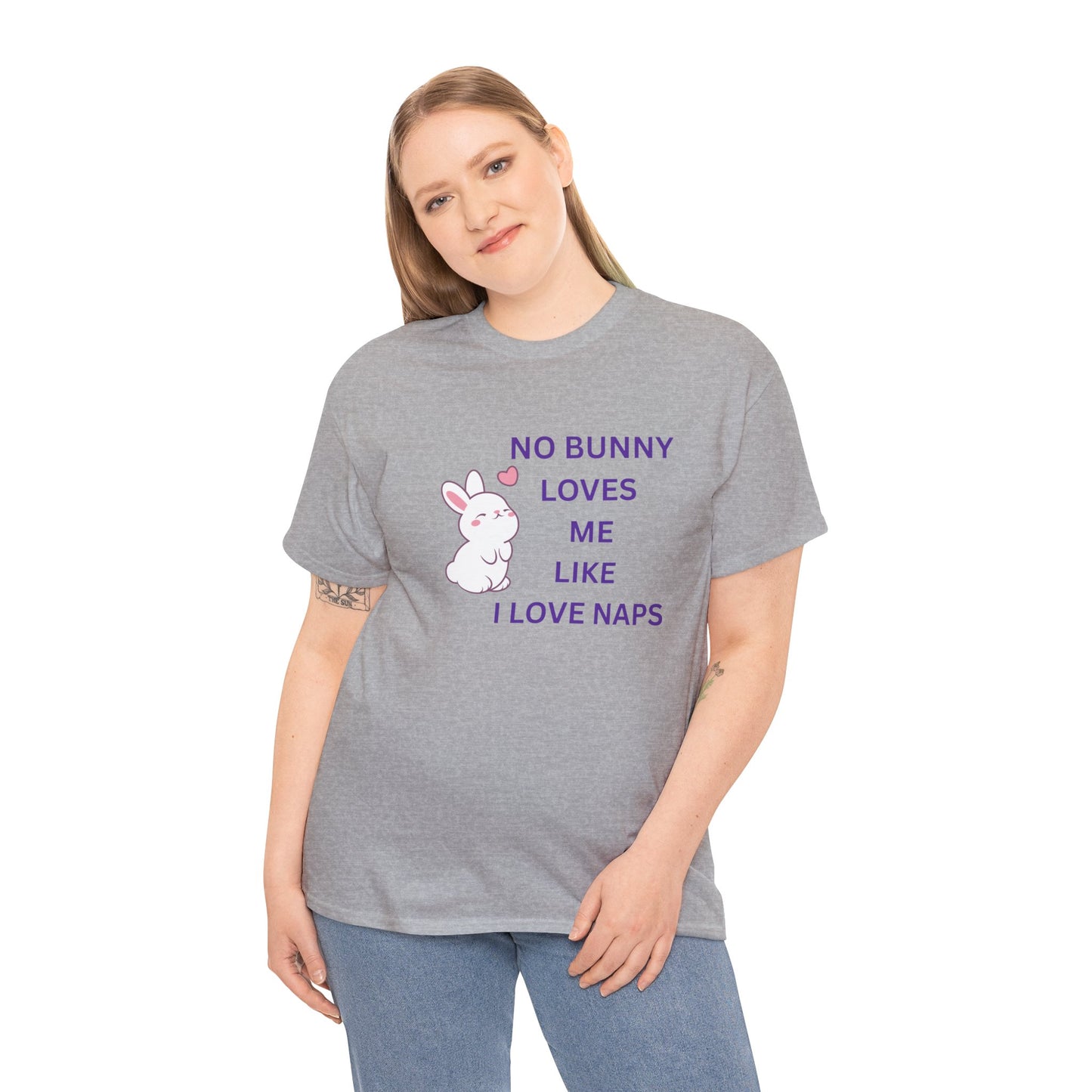 Funny Bunny Nap Lover Unisex Heavy Cotton Tee