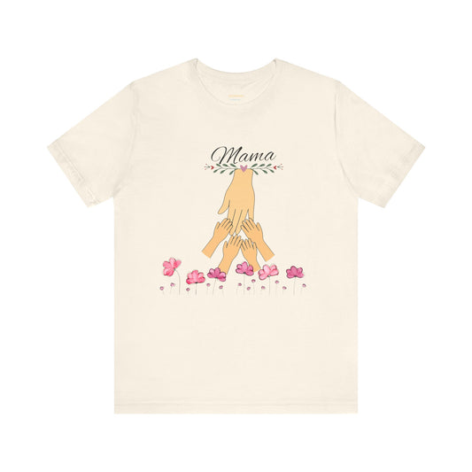 Mama Hands Unisex Custom  Tee - Perfect Gift for Mother's Day & Family Celebrations