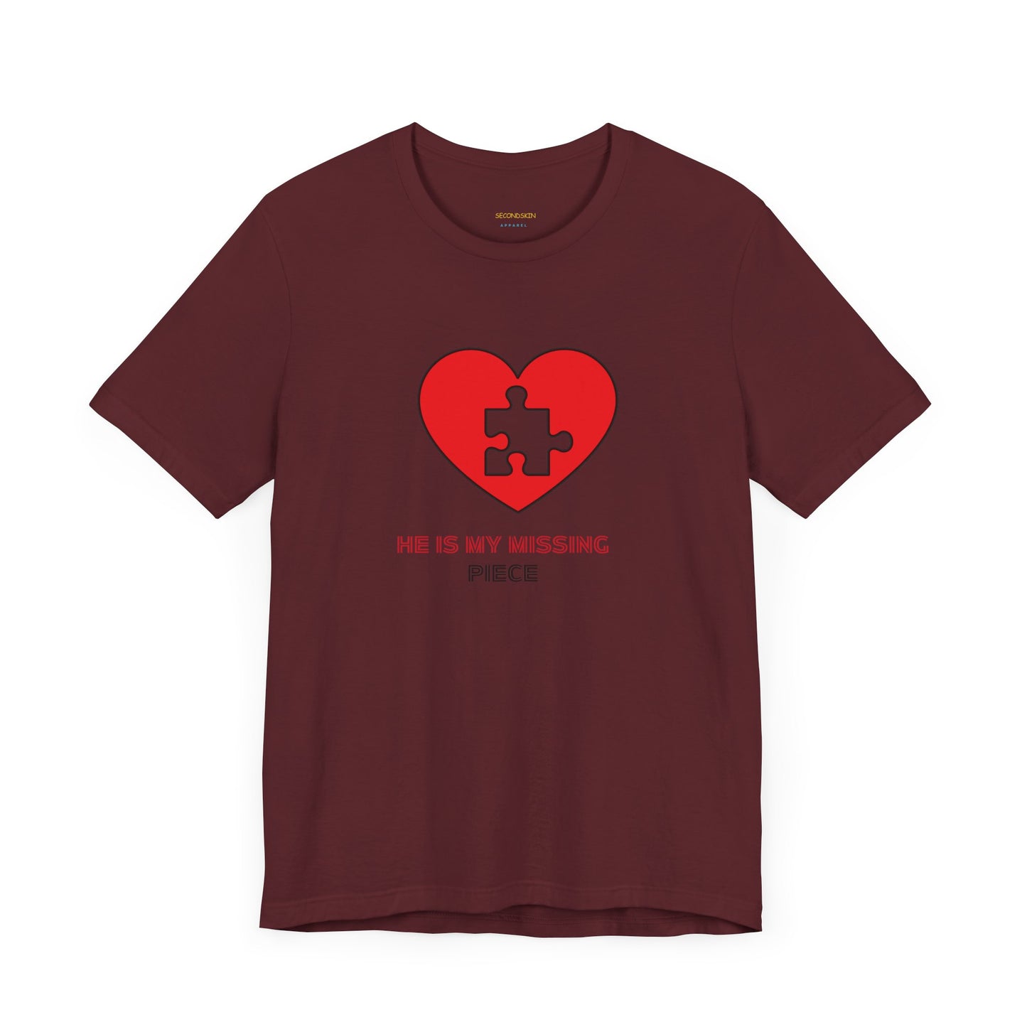 Weißes Unisex-Jersey-T-Shirt mit kurzen Ärmeln für Paare