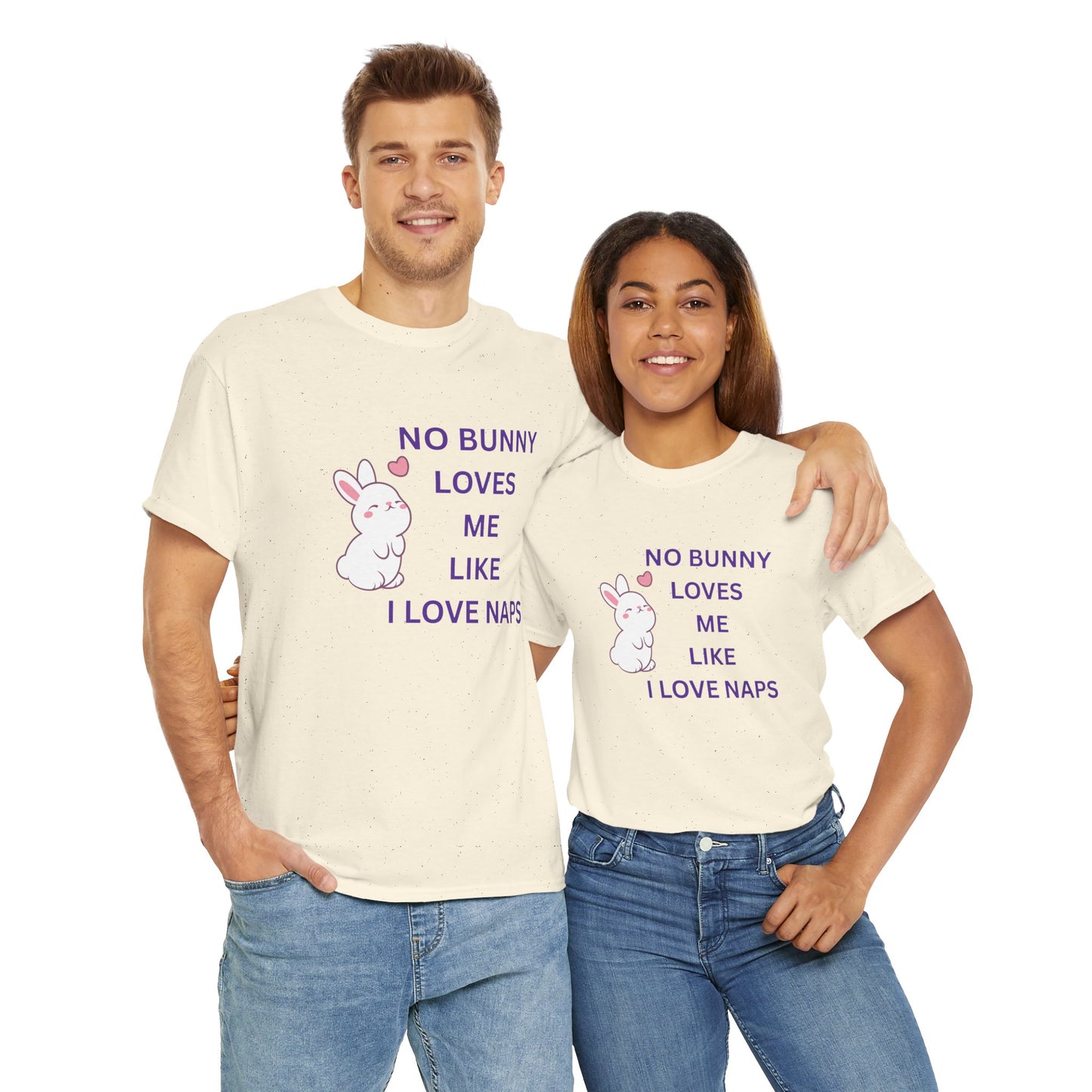 Funny Bunny Nap Lover Unisex Heavy Cotton Tee