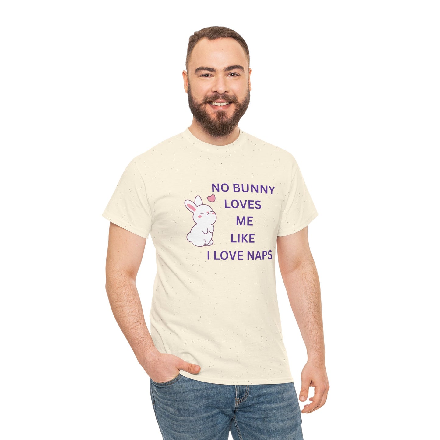 Funny Bunny Nap Lover Unisex Heavy Cotton Tee