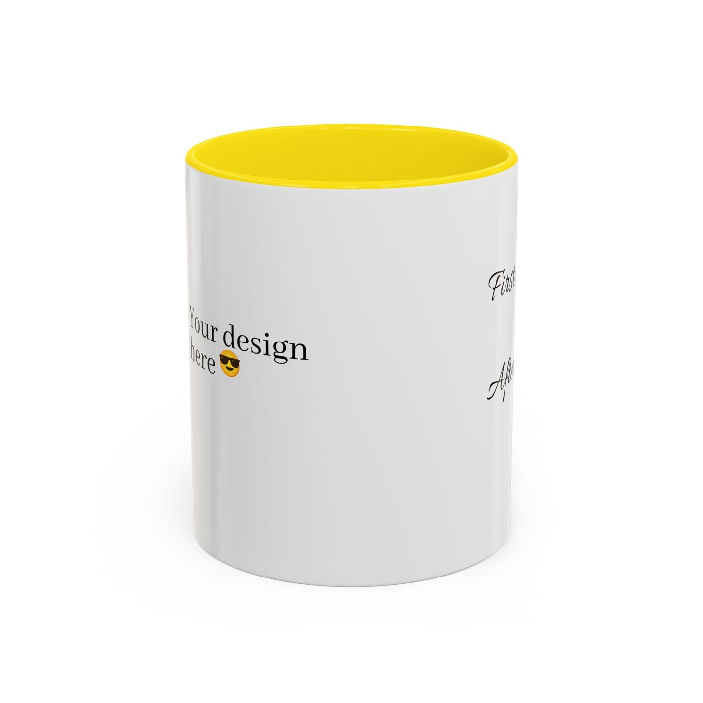 Inspirierende Akzent-Kaffeetasse - 'Zuerst du... Nach dem Kaffee' - Perfekt für Kaffeeliebhaber und tägliche Motivation