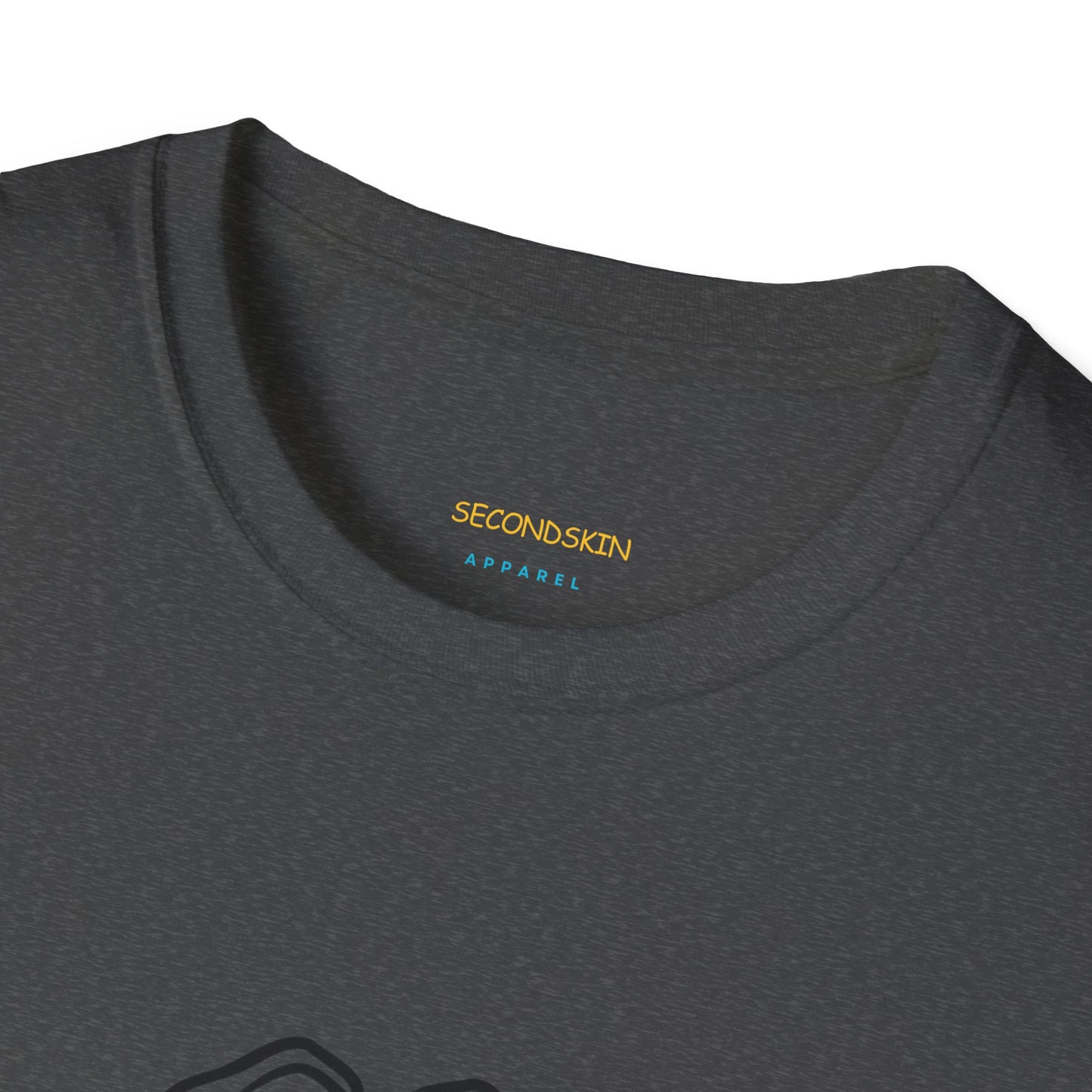 Blauw Unisex katoen Softstyle Paar blauw T-shirt voor mannen en vrouwen