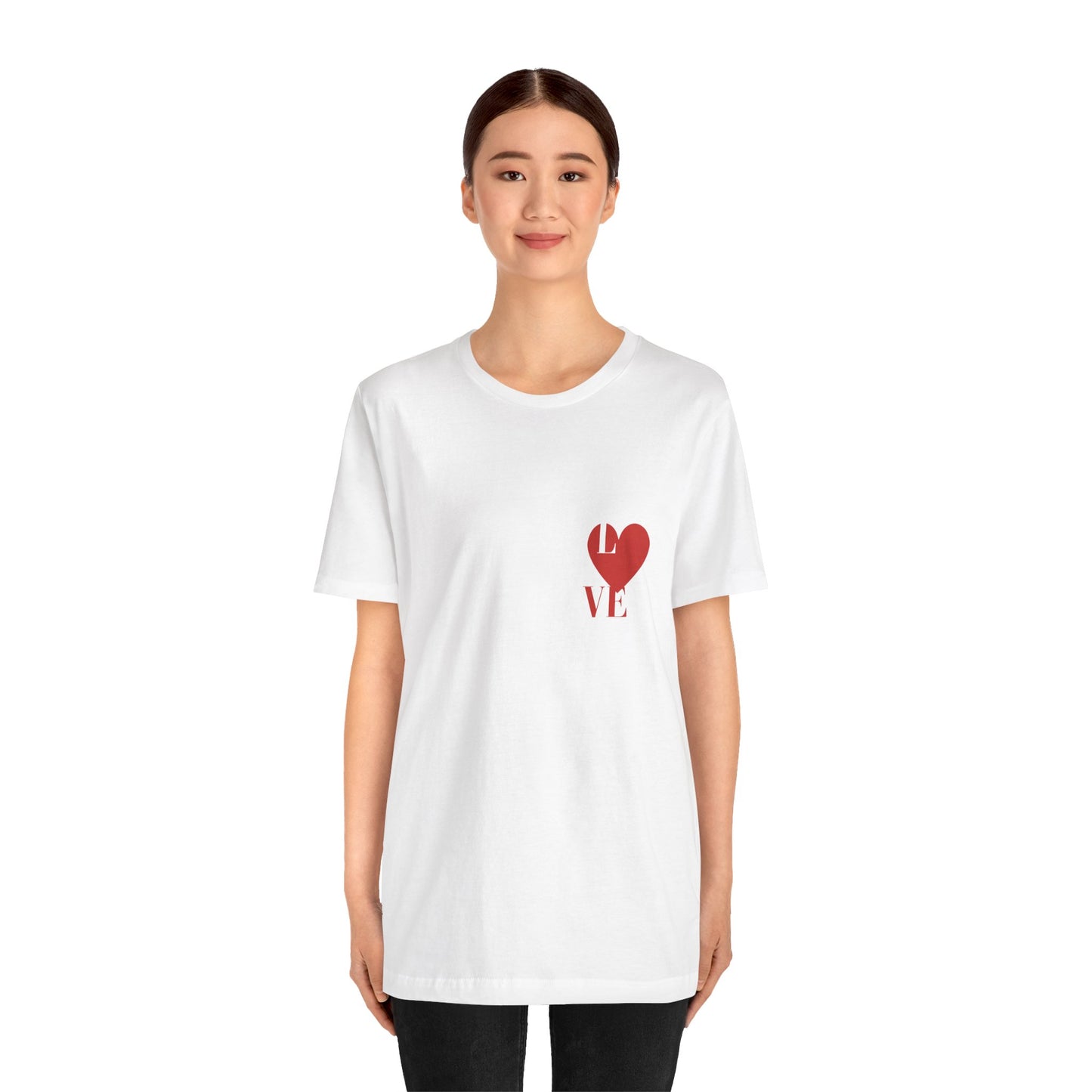 White Unisex Jersey Short Sleeve  Tee