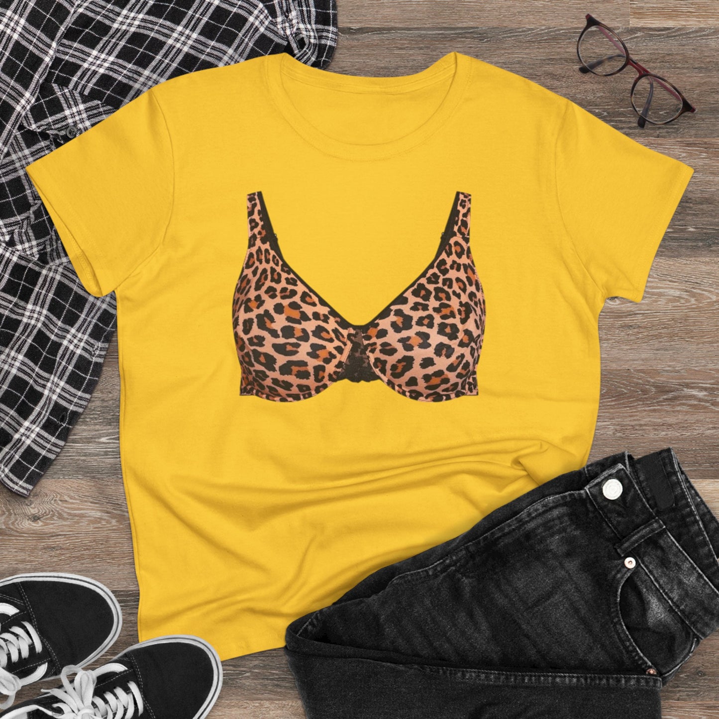 Damen Freizeit Mittelgewicht Baumwoll T-Shirt