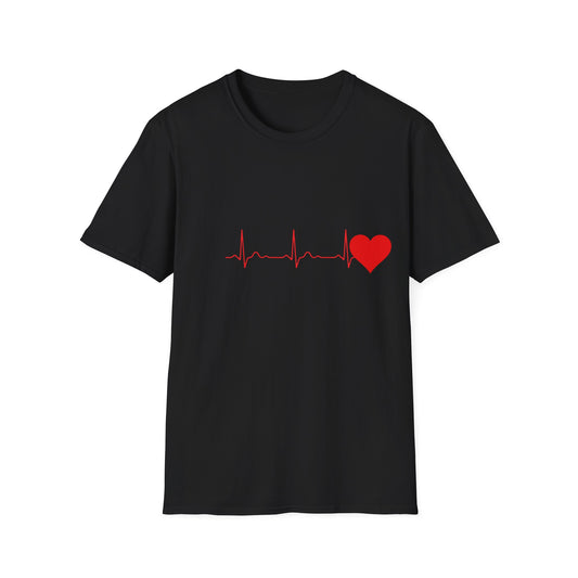 Schwarzes Unisex Softstyle T-Shirt