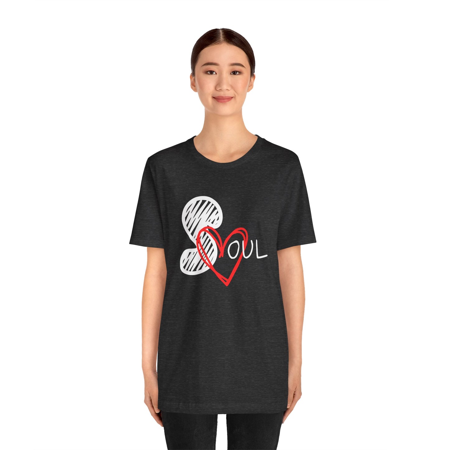 T-shirt unisexe à manches courtes assorti pour couple