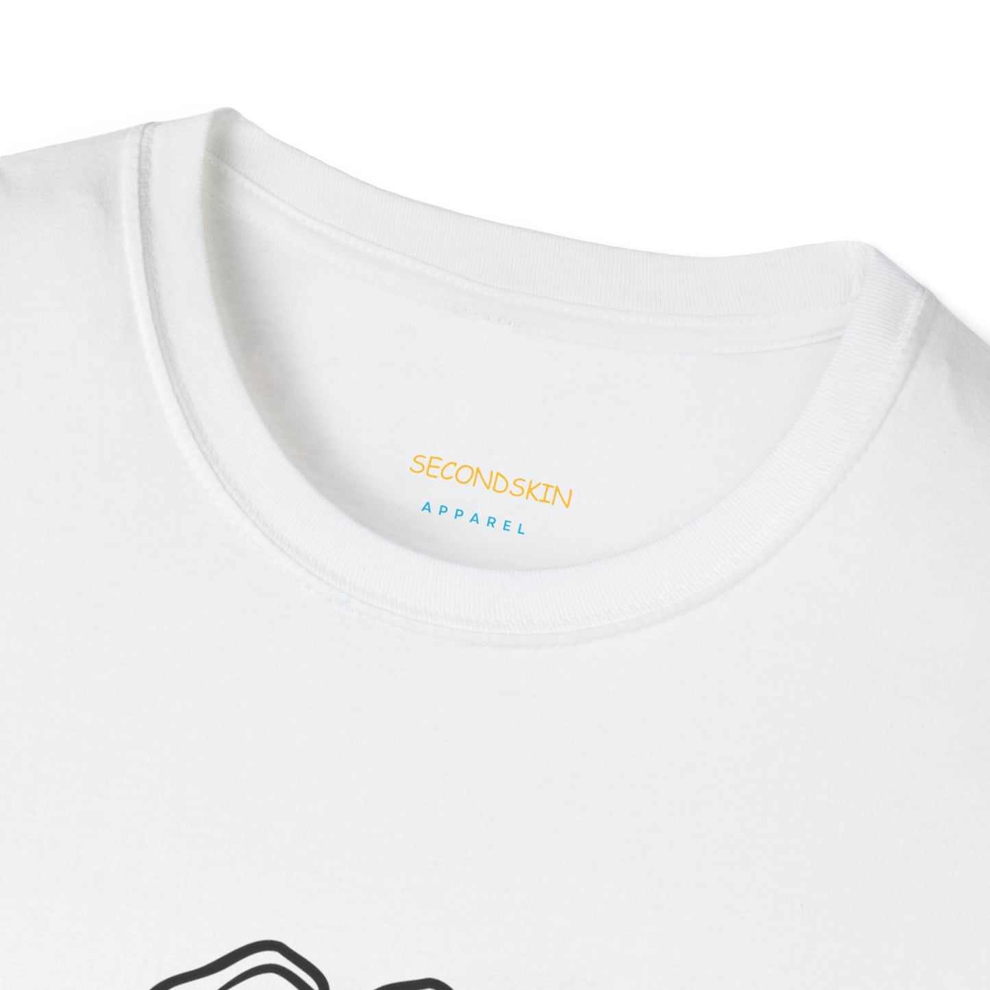 Blauw Unisex katoen Softstyle Paar blauw T-shirt voor mannen en vrouwen