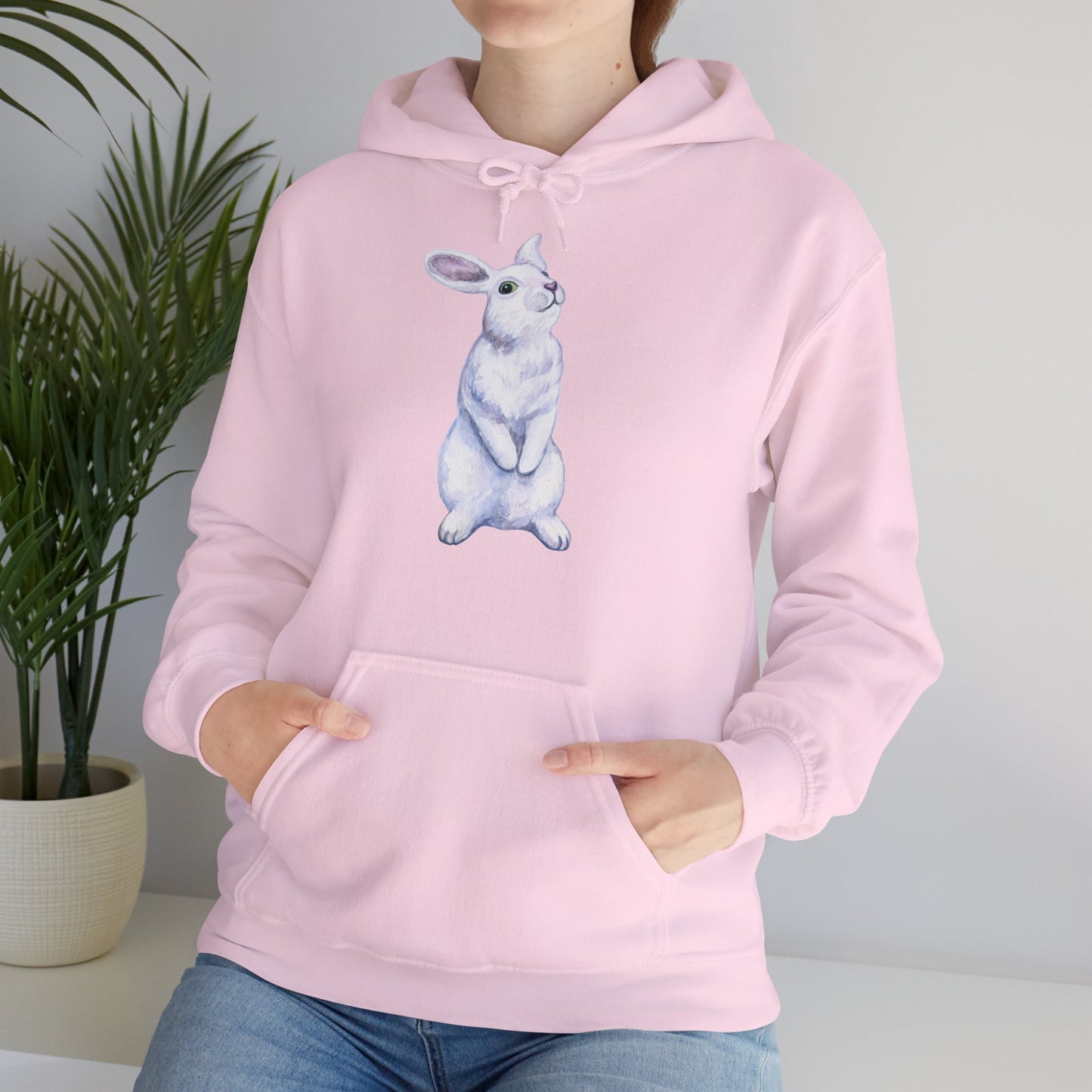 Folge dem weißen Hasen Unisex Heavy Blend Hoodie