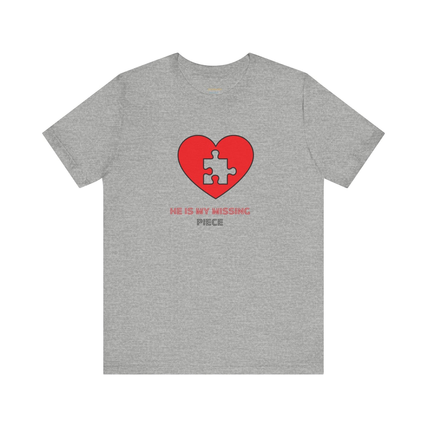 Weißes Unisex-Jersey-T-Shirt mit kurzen Ärmeln für Paare