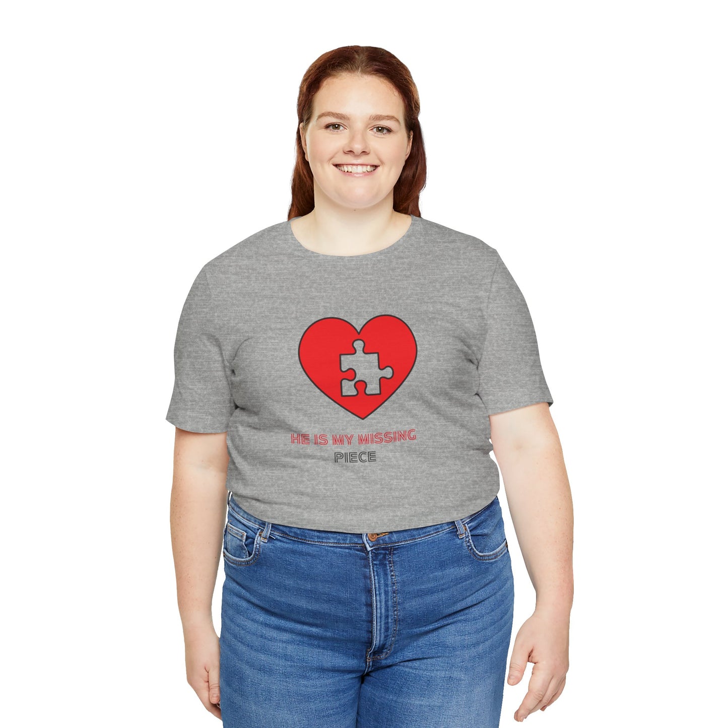 Weißes Unisex-Jersey-T-Shirt mit kurzen Ärmeln für Paare