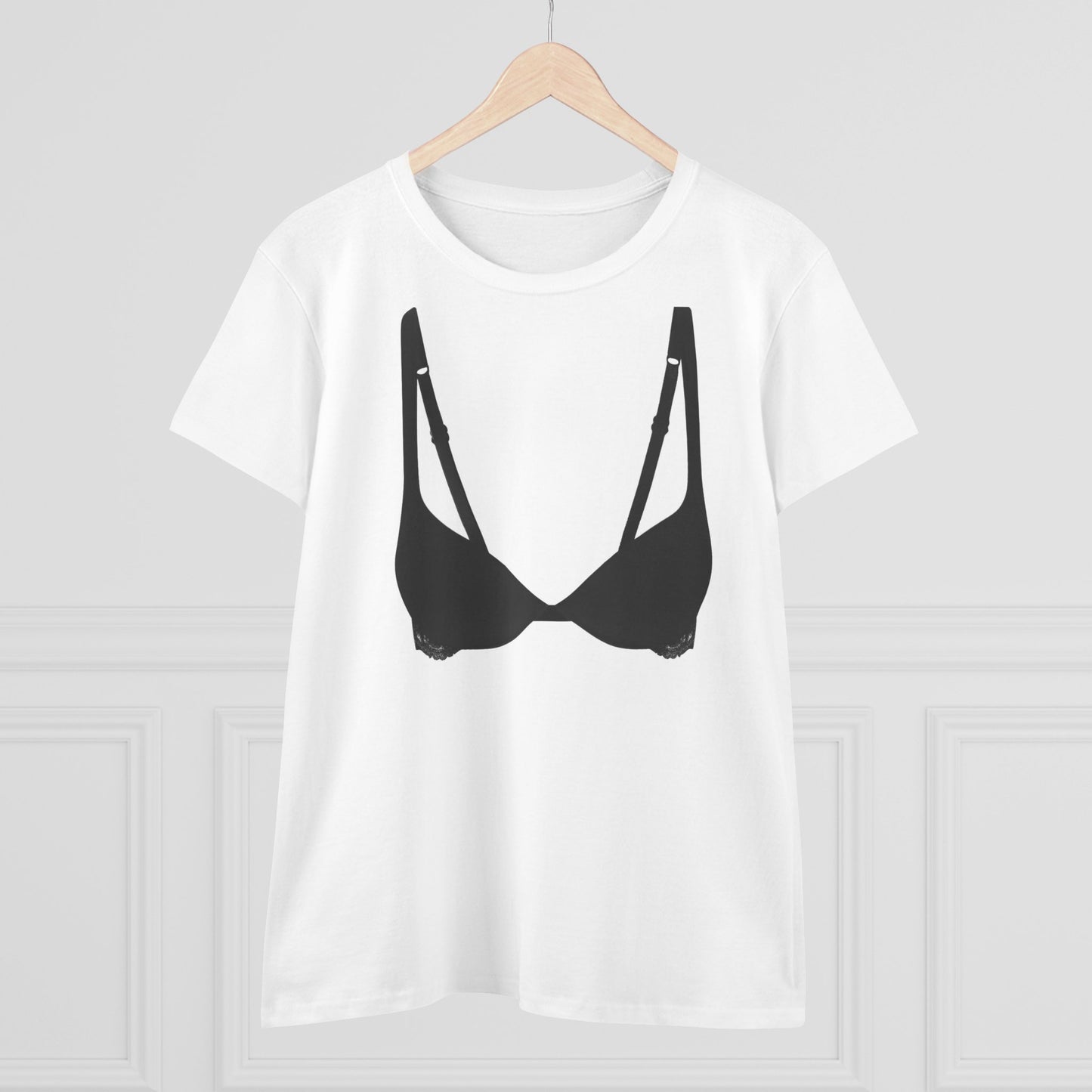 White Women's Midweight Cotton Tee