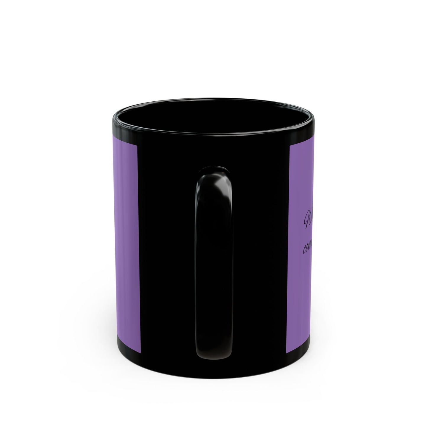 Inspirierende schwarze Tasse - 11oz & 15oz - 'Was wäre, wenn es doch...?' Kaffeetasse