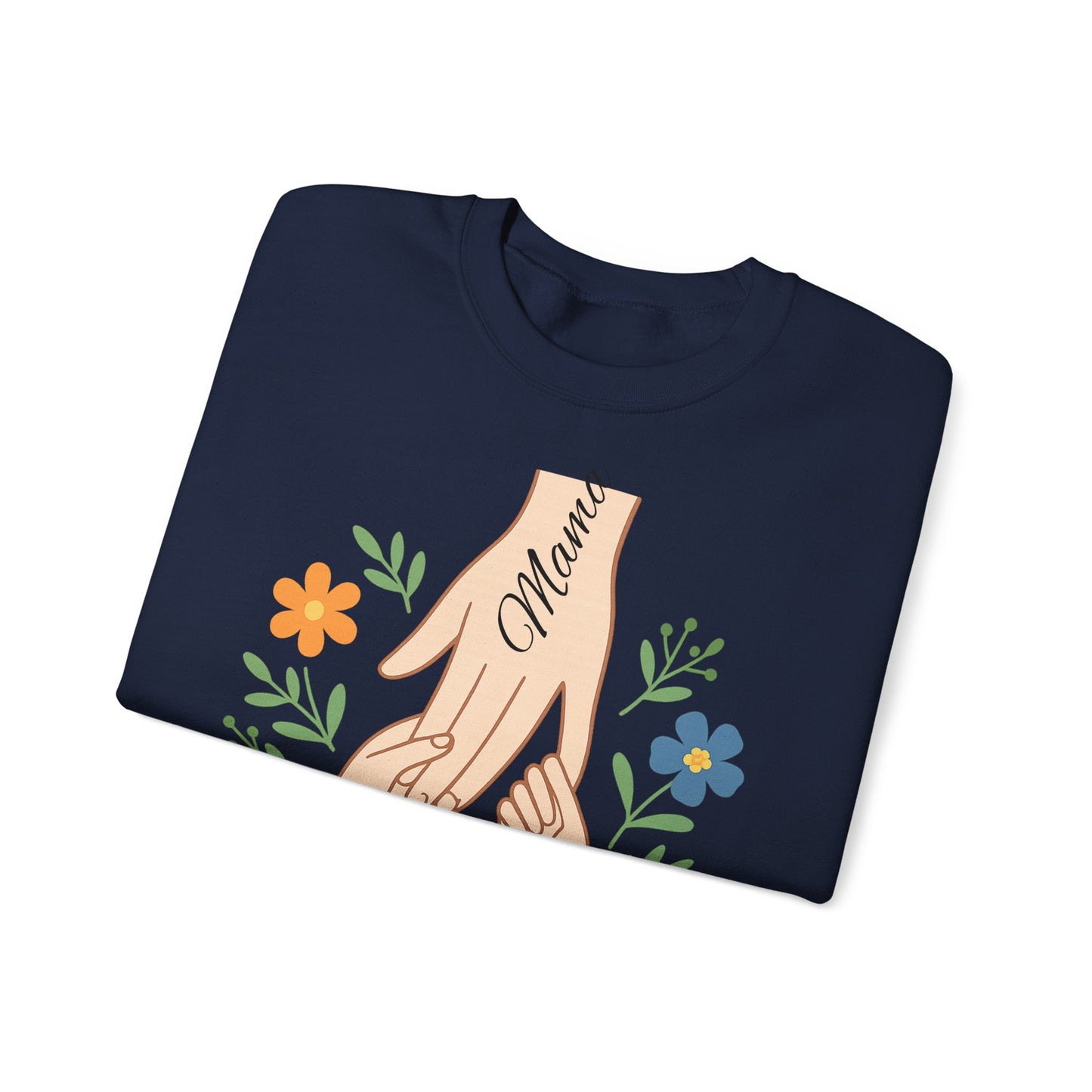 Personalized Mama Hands Crewneck Sweatshirt