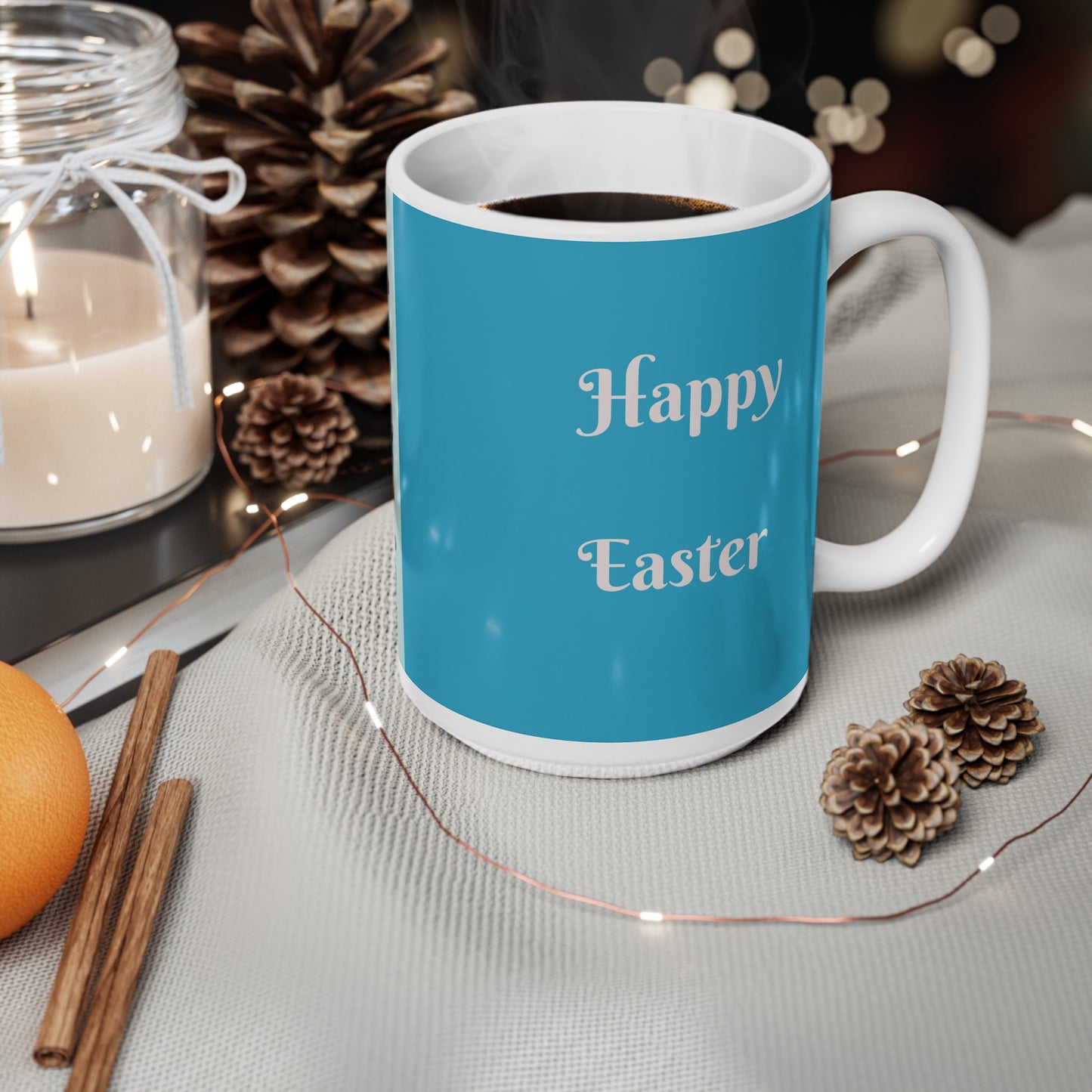 Colorful Easter Egg Ceramic Coffee Cup - 11oz & 15oz