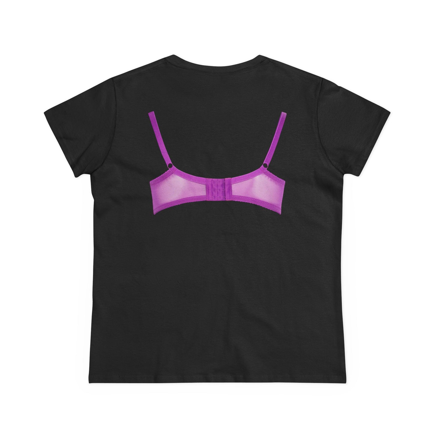 Damen-BH-T-Shirt aus mittelschwerer Baumwolle