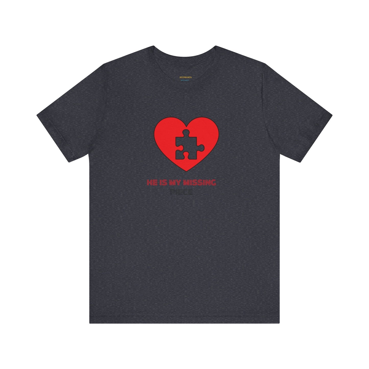 Weißes Unisex-Jersey-T-Shirt mit kurzen Ärmeln für Paare